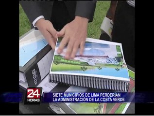 Lima: siete municipios distritales perderían la administración de la Costa Verde