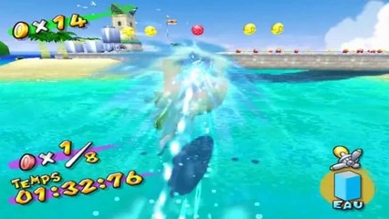 Super Mario Sunshine - L’Aéroport - Soleil : Récupérer 8 pièces rouges