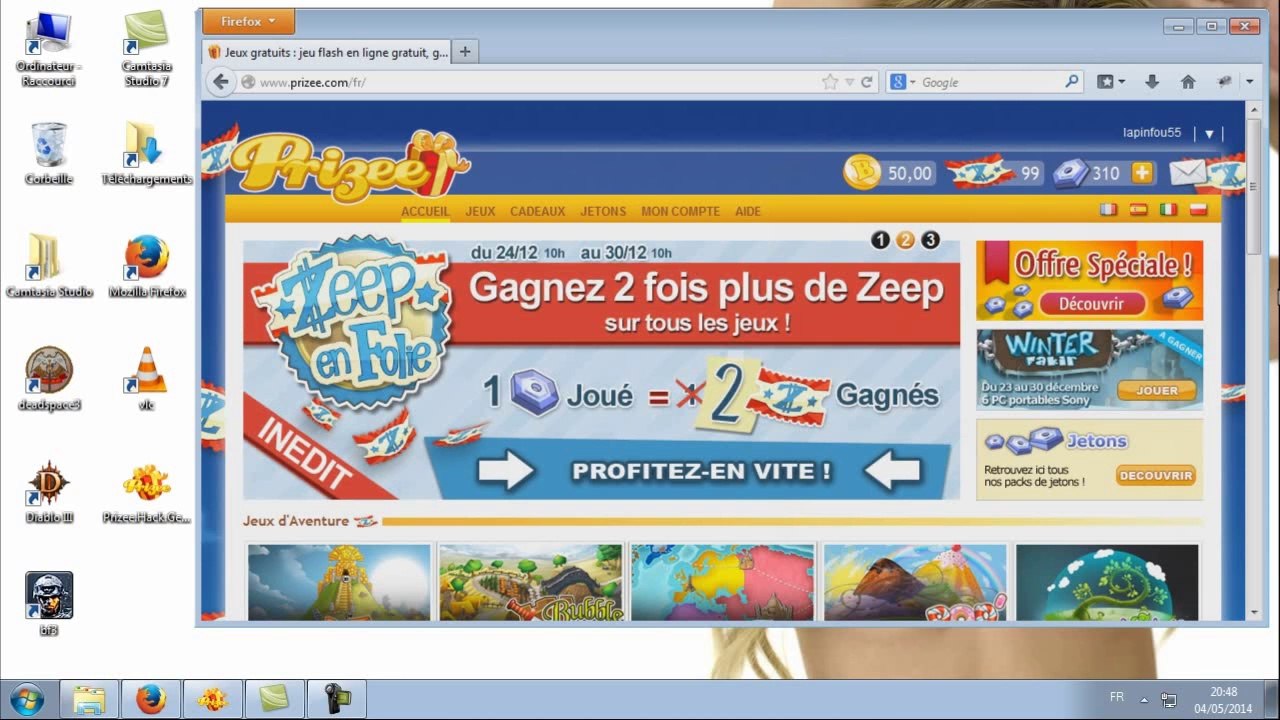 Jeton 100% gratuit et illimité - Astuces Prizee - Triche Prizee Télécharger