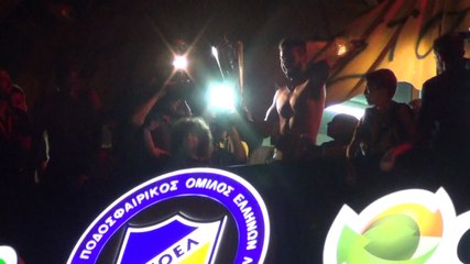 Ο Μάριο Σέρτζιο με το κύπελλο