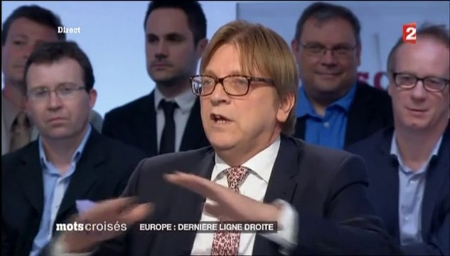 Guy Verhofstadt, invité de Mots Croisés sur France2 - 190514