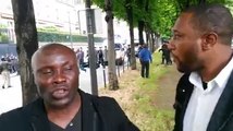 Devant l'ambassade de la RDC à Paris, le Peripherique bloqué par les combattants