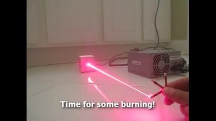 Powerful Homemade Burning Laser Built From Computer Parts!