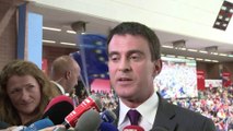 Manuel Valls en meeting à Barcelone