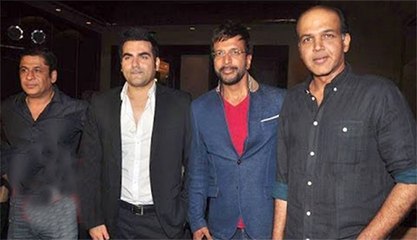 Arbaaz Khan, Ashutosh Gowarikar At First Look Launch Of Movie "Unforgettable"