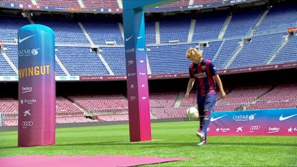 Ivan Rakitic ya luce de azulgrana