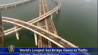 چین نے سمندر پر طویل ترین پل بنا لیا۔