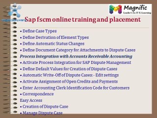 SAP FSCM TRAINING PLACEMENT SUPPORT IN PUNE