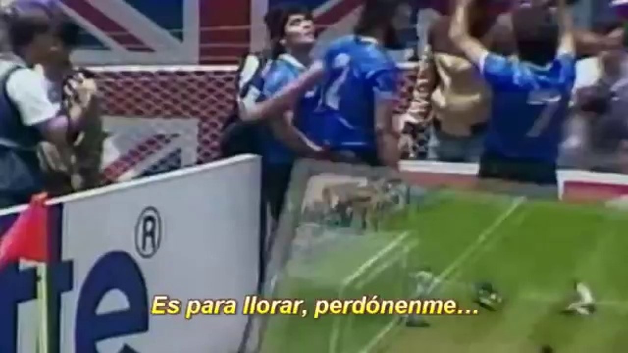 Maradona Goal of the Century - Víctor Hugo Morales commentary - Argentina-England 2-1 1986