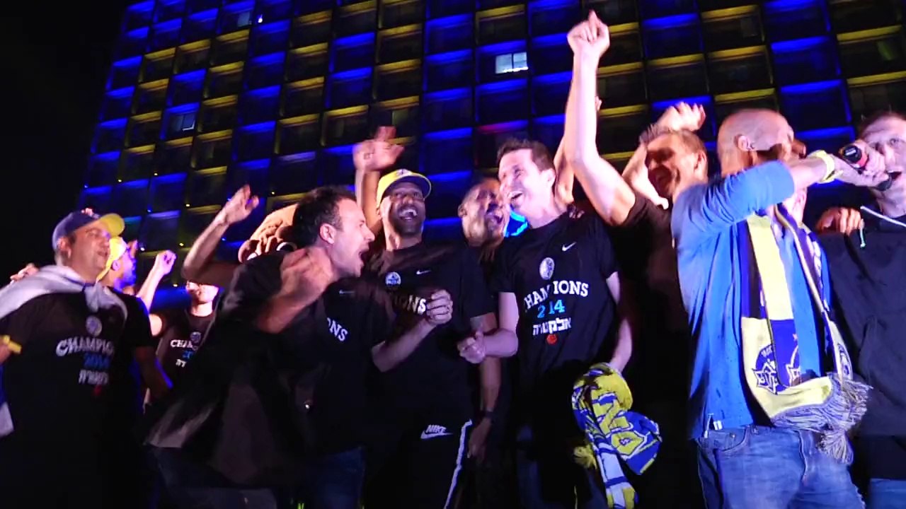 Tel Aviv rolls out yellow carpet for new champs!