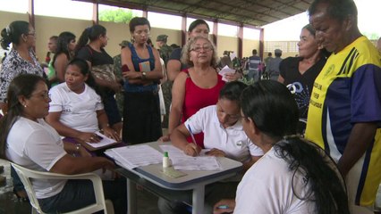 Brazilian army in security and health operation