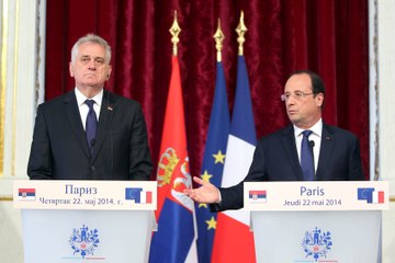 Point de presse aux côtés M. Tomislav NIKOLIC, Président de la République de Serbie