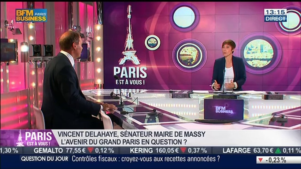 Le Paris de Vincent Delahaye, sénateur maire UDI de Massy, dans Paris est à vous – 22/05