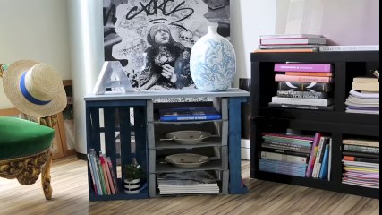 Les cagettes de marché se transforment en rangement malin