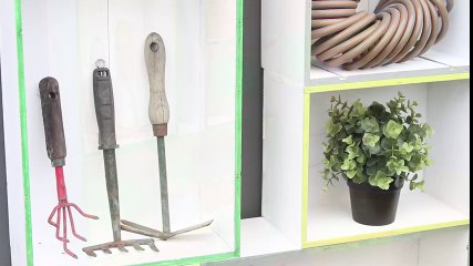 Une étagère de rangement chic et pas chère pour l’extérieur