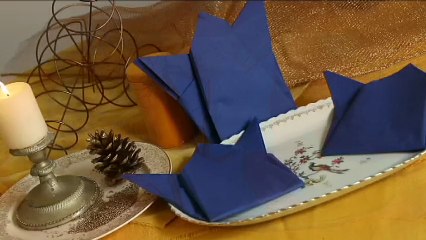 Technique de pliage de serviette : la couronne