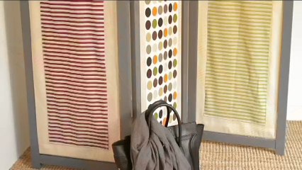 Du textile à motifs pour customiser un paravent