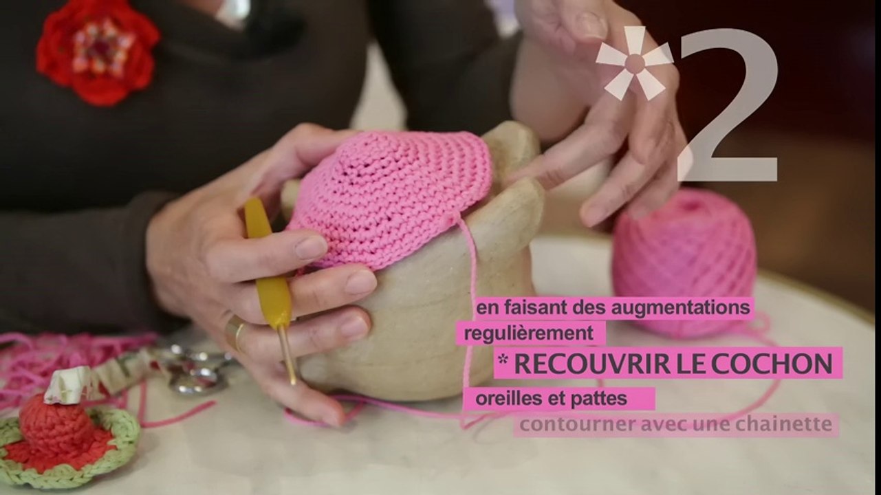 Un cochon en crochet