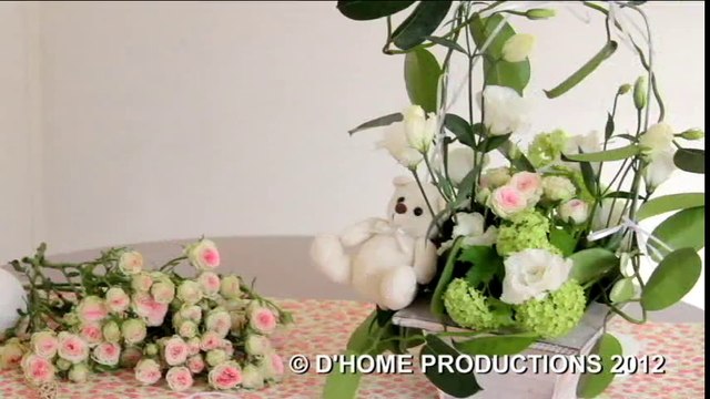 Une composition florale à offrir lors d’un baptême