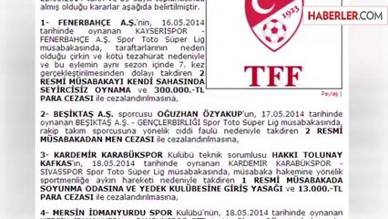 Tahkim, Fenerbahçe'nin Cezasını Onadı