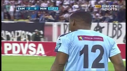 Falcón (Zamora) ignores Fair Play to score cheeky goal v Mineros