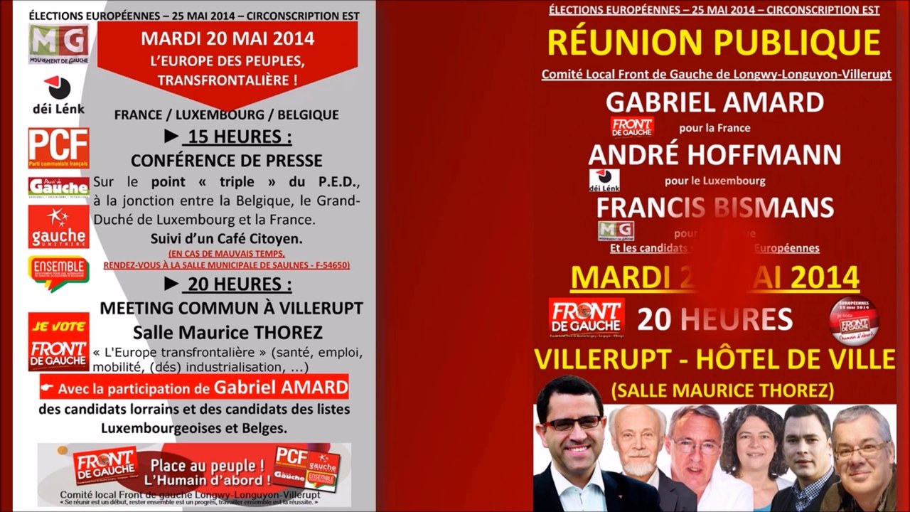 Comité Local Longwy-Longuyon-Villerupt - Campagne Elections Européennes 2014