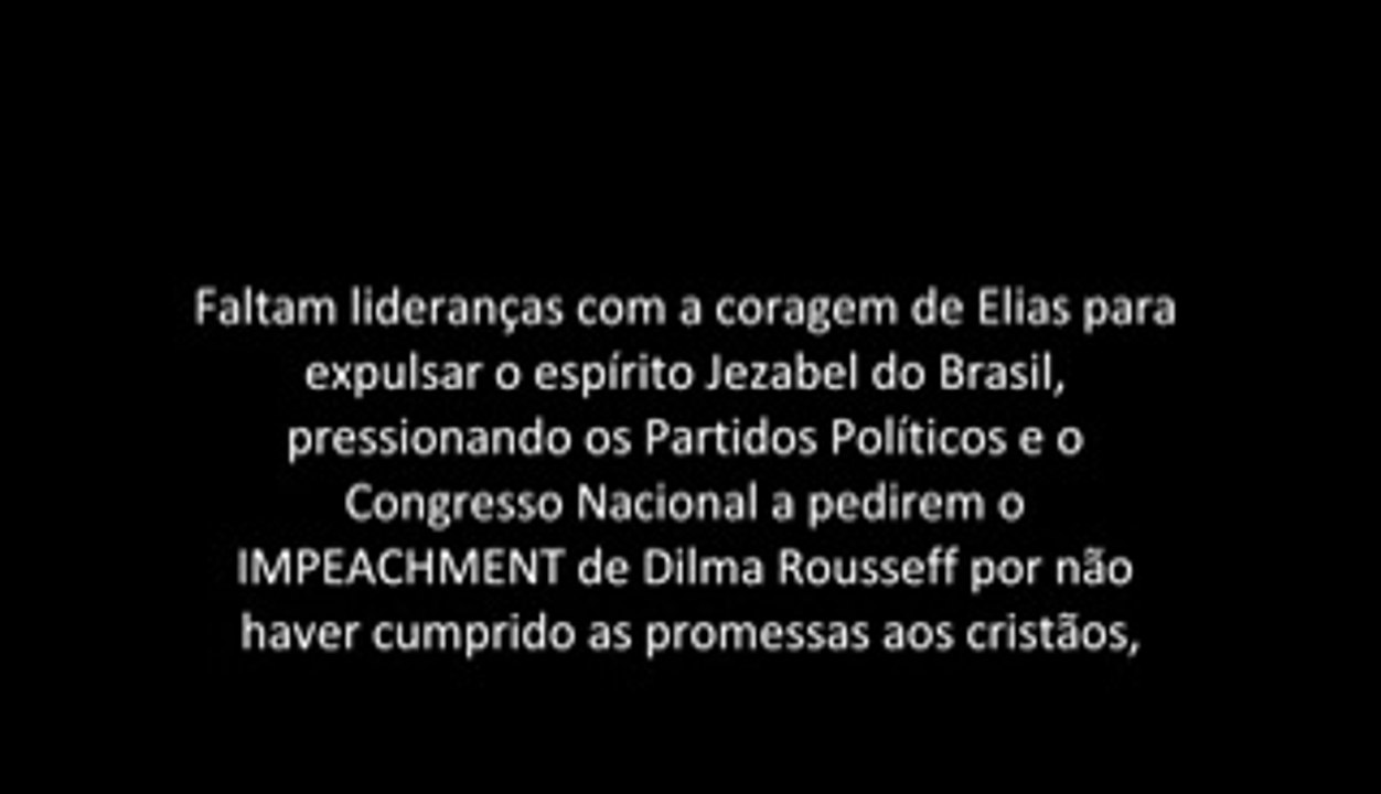 Cristãos devem pedir Impeachment de Dilma Rousseff e apoiar Jair Bolsonaro urgente!