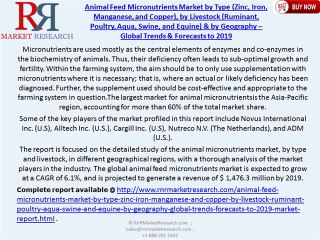 Animal Feed Micronutrients Market 2019