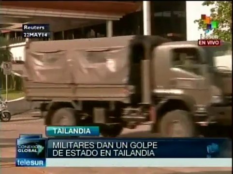 Anuncian militares de Tailandia golpe de Estado por TV