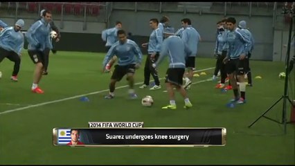 Suarez undergoes knee surgery