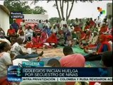 Maestros de Nigeria en huelga; piden protección y salvar a las menores