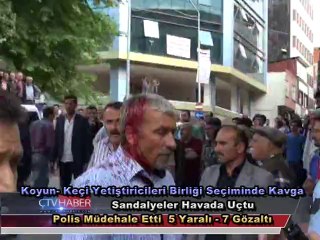 Koyun-Keçi Yetiştiricileri Birbirine Girdi,5 Yaralı,7 Gözaltı