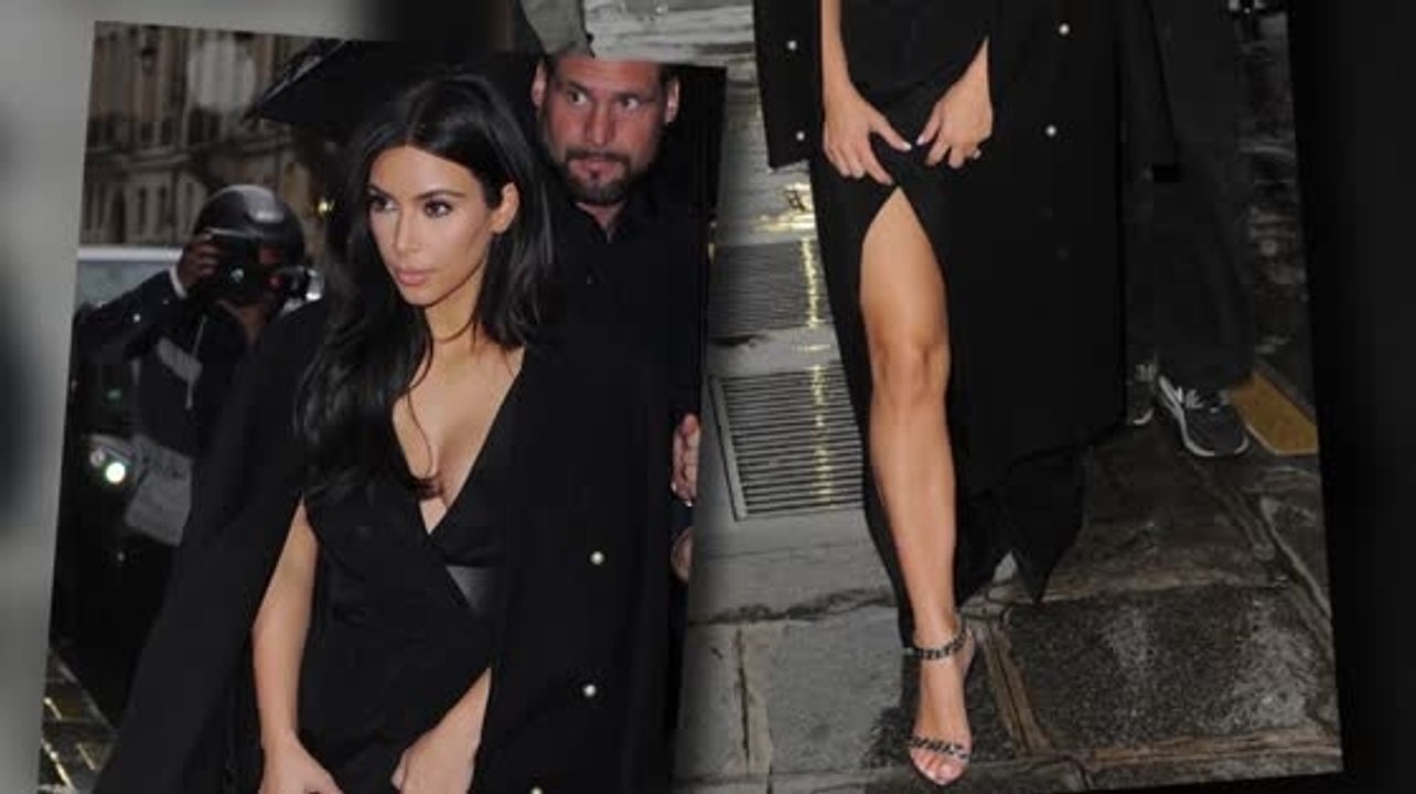 Kim Kardashian freizügig  in Paris