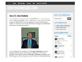 Dr. Jerry Hankins - Updated Website Preview for JerryHankinsMD.com