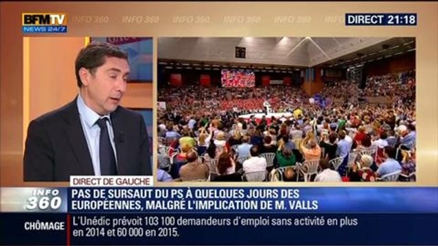 Direct de Gauche: Européennes: Malgré l'implication de Manuel Valls, le PS ne remonte pas dans les sondages - 22/05