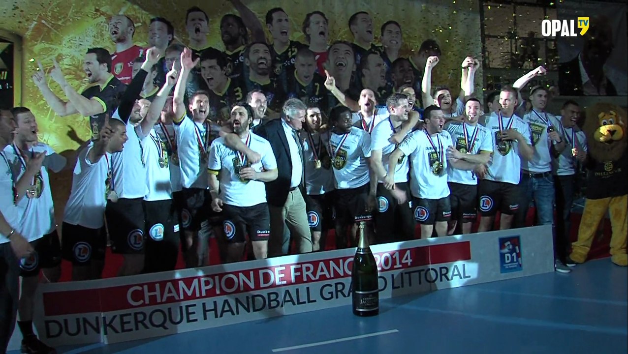 handball: remise trophée de champion de France à l'USDK