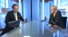 Marine Le Pen, invitée de Guillaume Durand avec LCI