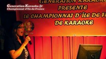 Mimi91  - Soirée de sélections du championnat d'île-de-France 2014 de karaoké au Palais d'été (Ris Orangis, 93) - Interprétation de Mimi91