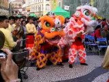 Macao Danse du lion sur Senado Square