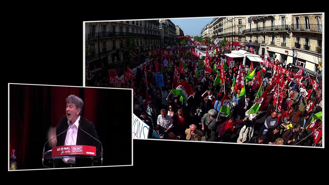 [HD] Le GMT "Je n'en veux pas !" J.-L. Mélenchon, le 25 mai votez Front de gauche !
