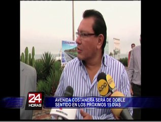 Av. Costanera será doble sentido de San Miguel al Callao por los próximos 15 días