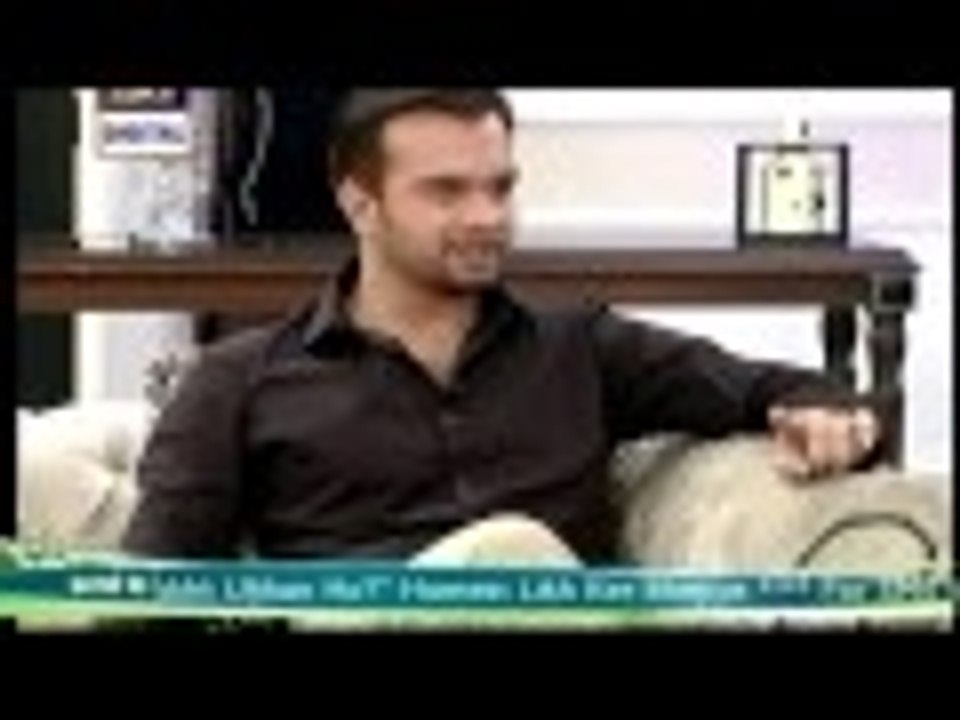 Actor Imran Aslam telling how he came into showbiz and chose acting