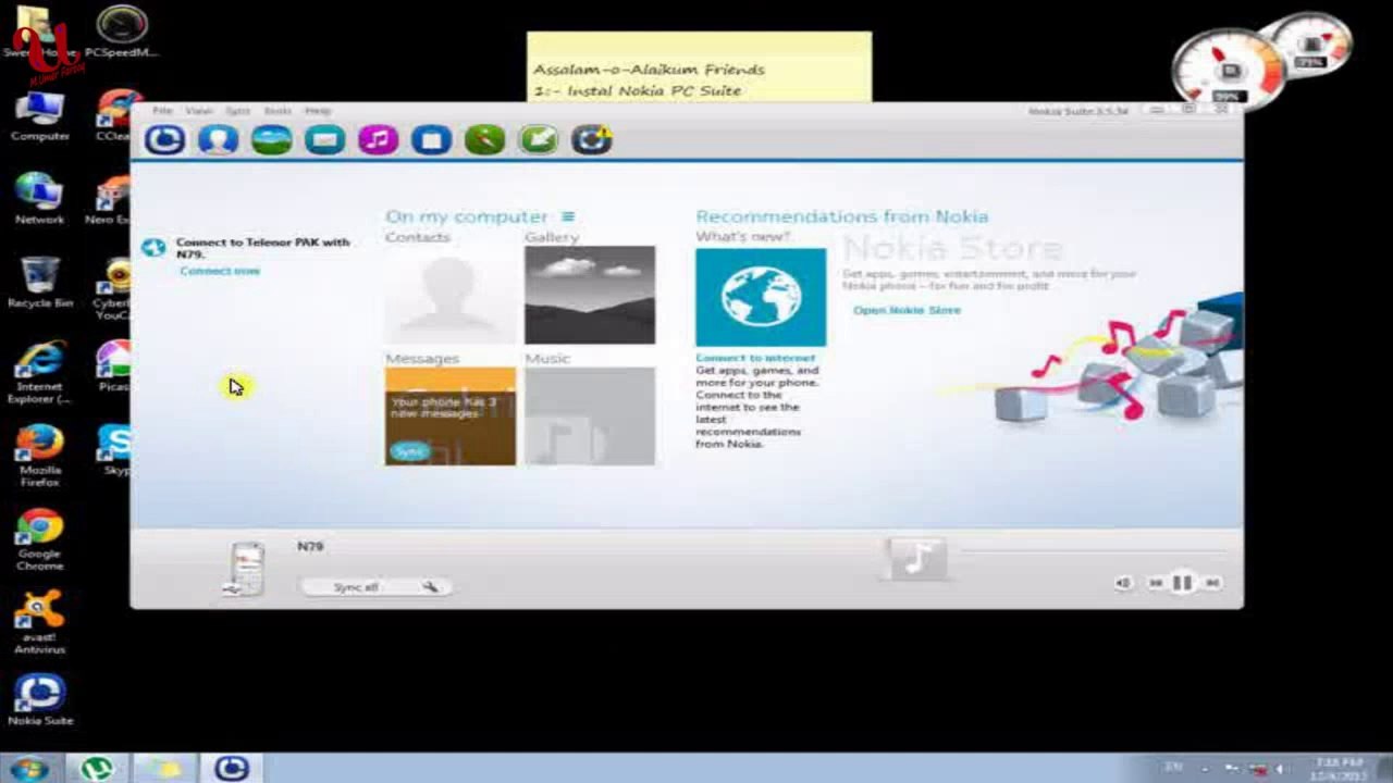 How Connect Internet for Nokia Mobile in PC