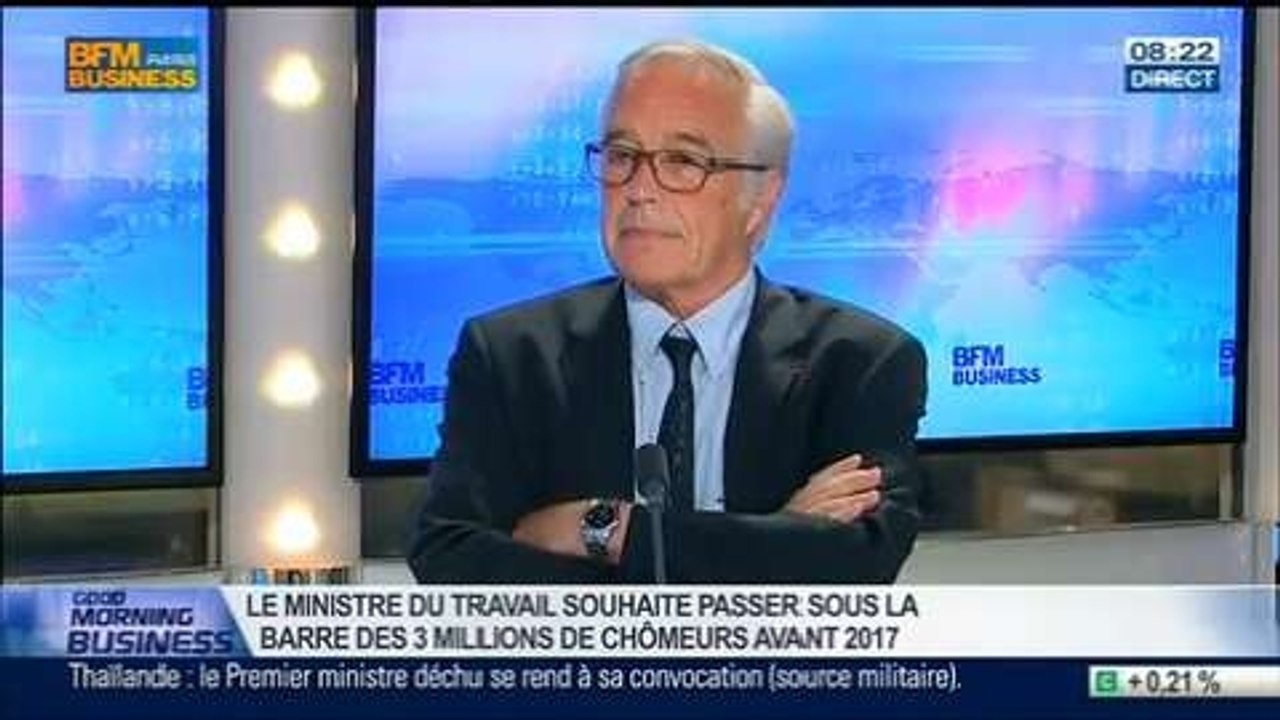 "Passer sous les 3 millions de chômeurs avant 2017 est réalisable", François Rebsamen dans GMB - 23/05