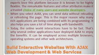 Build interactive websites with AJAX web development and web services