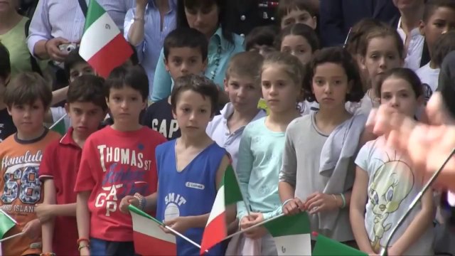 Roma - Renzi alla cerimonia per il Bicentenario dell'Arma dei Carabinieri (22.05.14)