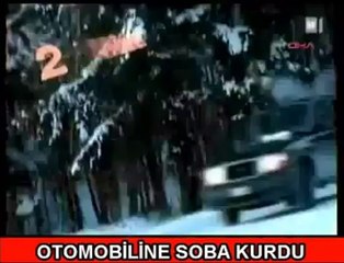 Arabasına Soba Kuran Adam