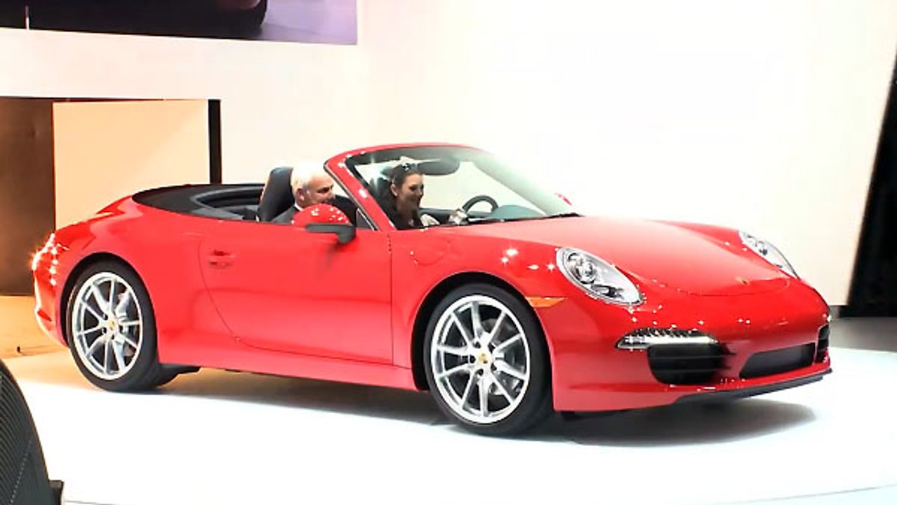NAIAS 2012, Weltpremiere für das neuen 911er Cabrio von Porsche