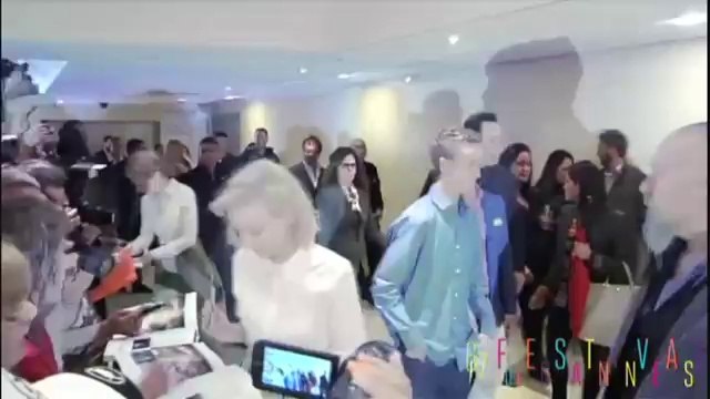 19.05.2014 Rob Pattinson after the 'МTTS' Press Conference greeting the fans and media