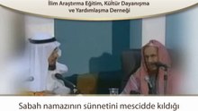 Sabahın Sünnetini ve Mescid Namazını Ayrı Ayrı Kılmak